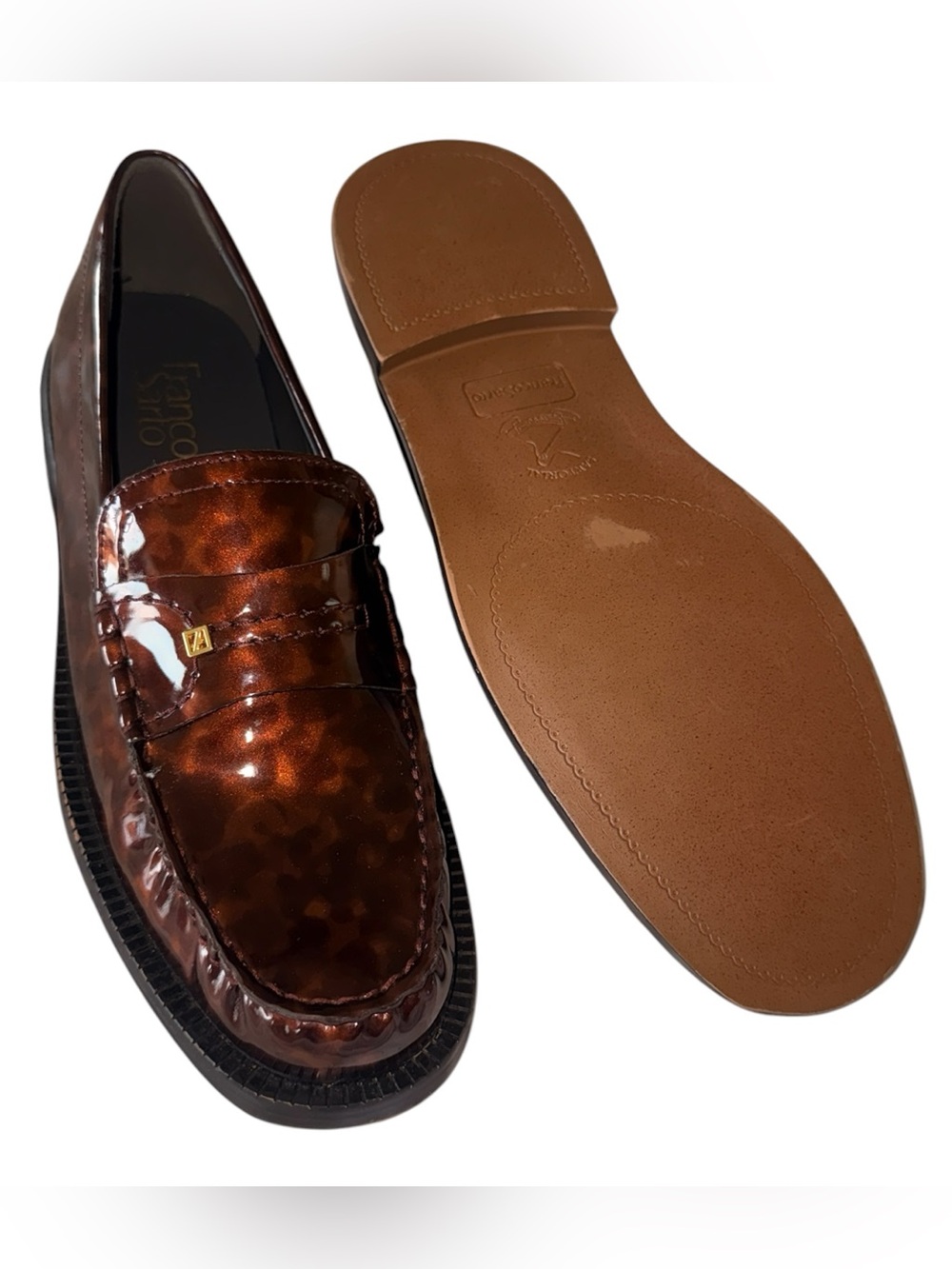 NEW Franco Sarto $130 Yulisa Loafer Color: Tortoise Patent Leather SZ-10M - Picture 12 of 12